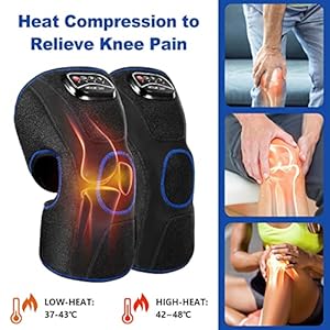CINCOM Heated Knee Massager, Air Compression Knee Massager with Heat for Pain Relief Knee Brace Wrap for Knee Arthritis,Injury,Joint Pain 3 Modes & 3 Intensities (A Pair) FSA HSA Approved CINCOM Heated Knee Massager Air Compression Knee Massager with Heat for Pain Relief Knee Brace Wrap for Knee ArthritisInjuryJoint Pain 3 Modes 3 Intensities A Pair FSA HSA Approved