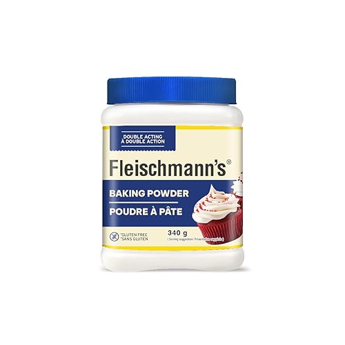 Fleischmann's Polvo de hornear de doble efecto sin gluten 11.99 oz Importado de Canadá
