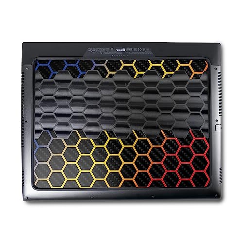 Image of MightySkins Carbon Fiber Skin Compatible with Alienware M18 R1 (2023) Full Wrap Kit - Primary Honeycomb | Protective, Durable Textured Carbon Fiber Finish | Easy to Apply | Made in The USA