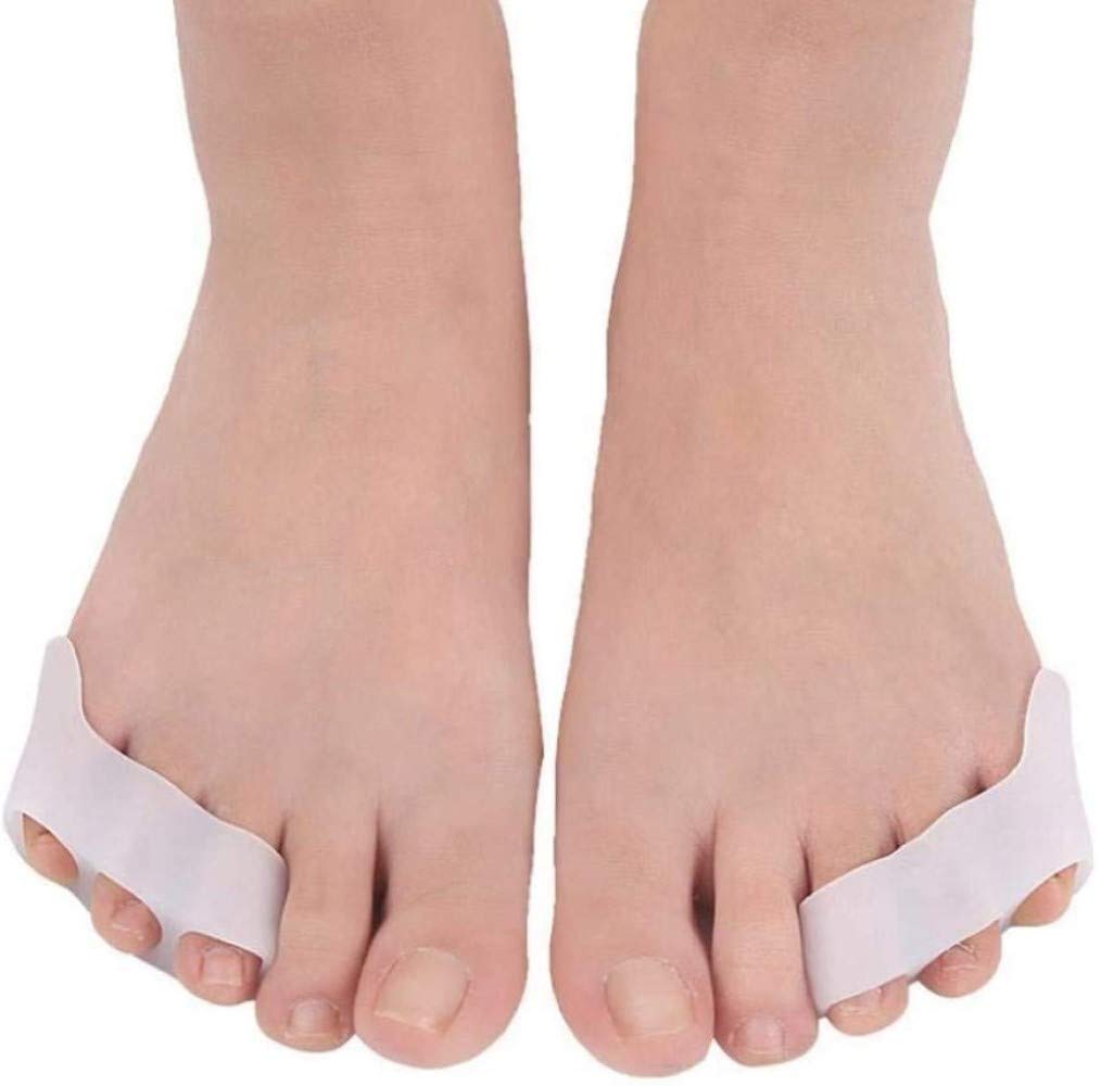 PEDIMEND Zehentrenner und Glätteisen aus Silikongel (1 Paar – 2 Stück), Zehentrenner für überlappende Zehen, Tailorenschutz, Unisex, Fußpflege