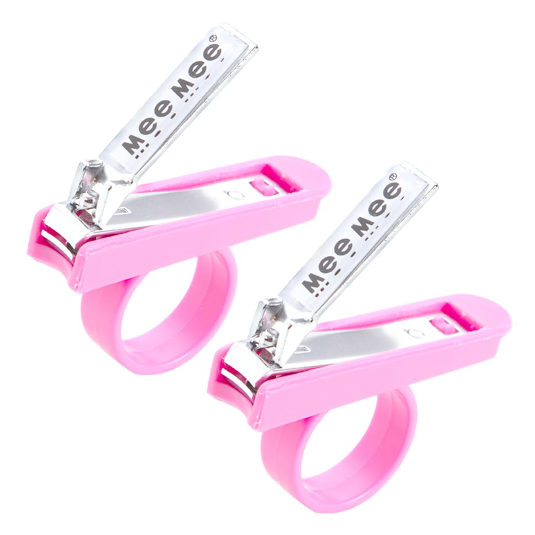 Mee Mee Gentle Nail Clipper (Pack of 2 - with Easy Grip, Pink)