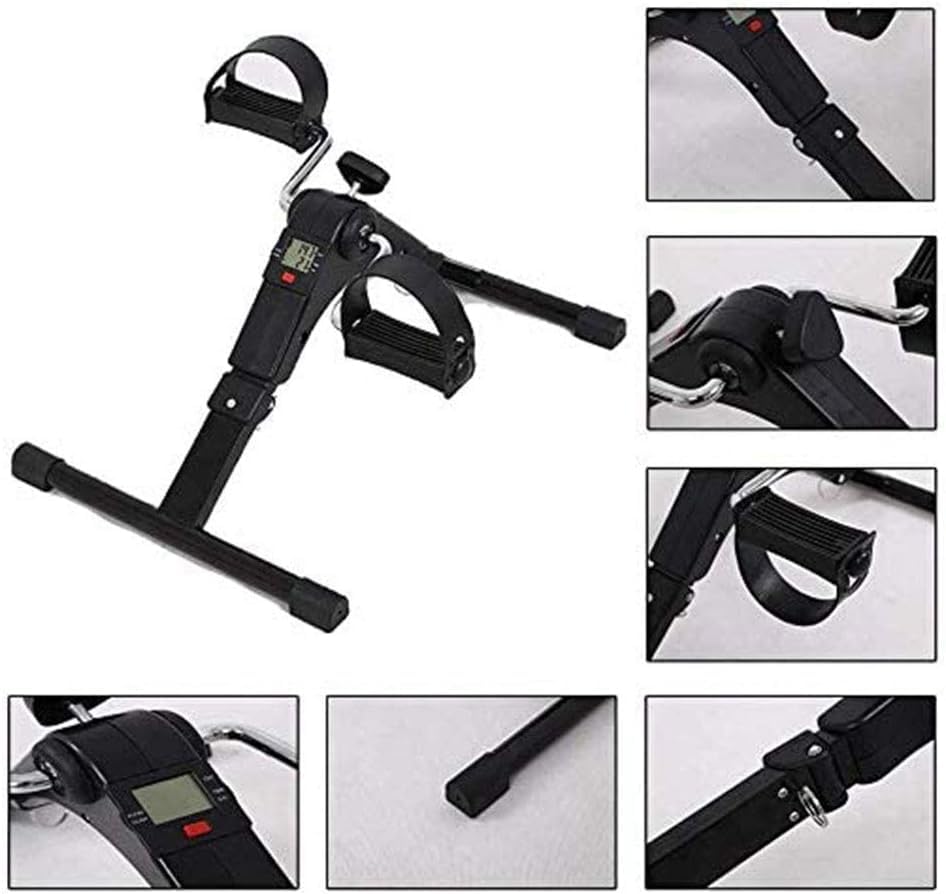 Mini Hometrainer Voetpedaal Oefening Opvouwbare met Elektronische Lcd Display Fit Arm en Been Body Draagbare Oefening Indoor Fitness Fiets - Afbeelding 3