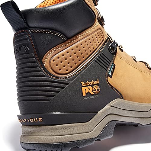 Timberland PRO Men's Hypercharge 6 Inch Composite Safety Toe Waterproof 6 NT WP, Brown, 10 Wide | Image 2