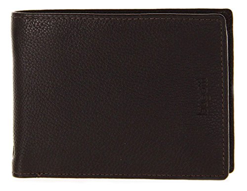 Preisvergleich Produktbild Bugatti Echtleder Geldbörse, hochwertiger Herren Geldbeutel im Querformat, braun