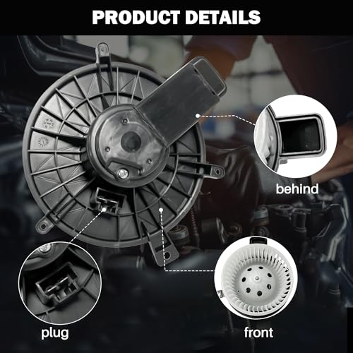 Image of 700216 Front AC Heater Blower Motor Fan Fit for Chrysler Town & Country 2008-2016, for Dodge Grand Caravan 2008-2020, Durango 2011-2019, for Jeep Grand Cherokee 2011-2019