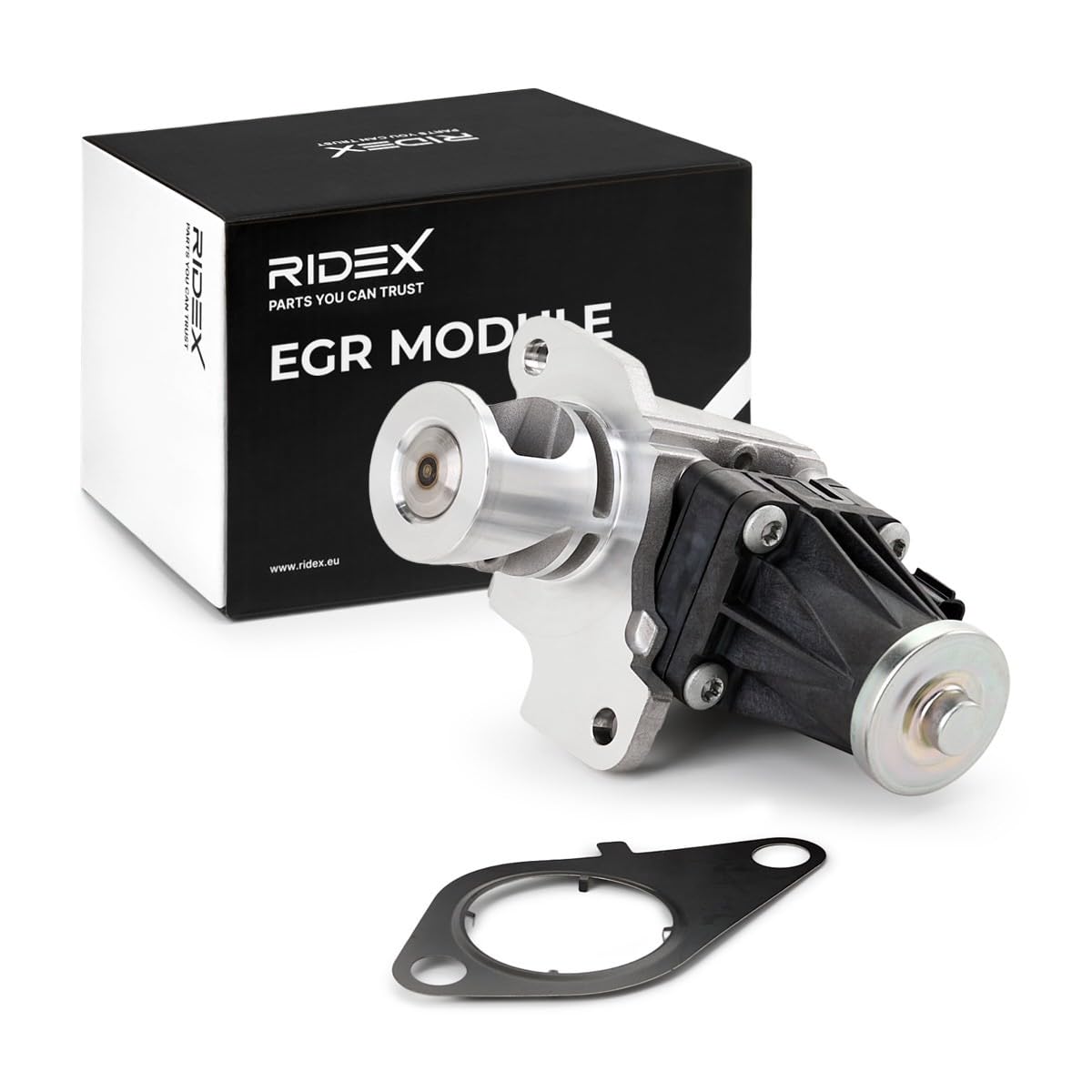 RIDEX 4198E0091 Modulo EGR eléctrico con juntas Compatible con NISSAN Qashqai II J11, J11