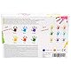 Creative Deco Fingerfarben Kinder Ungiftig | 6 x 125 ml Becher | Intensive Farben | Set für Kleinkinder | Sicher & Ungiftig | Wasserbasiert | Bastel-farbe Plakat-farbe Schulmalfarben Fingermalfarben