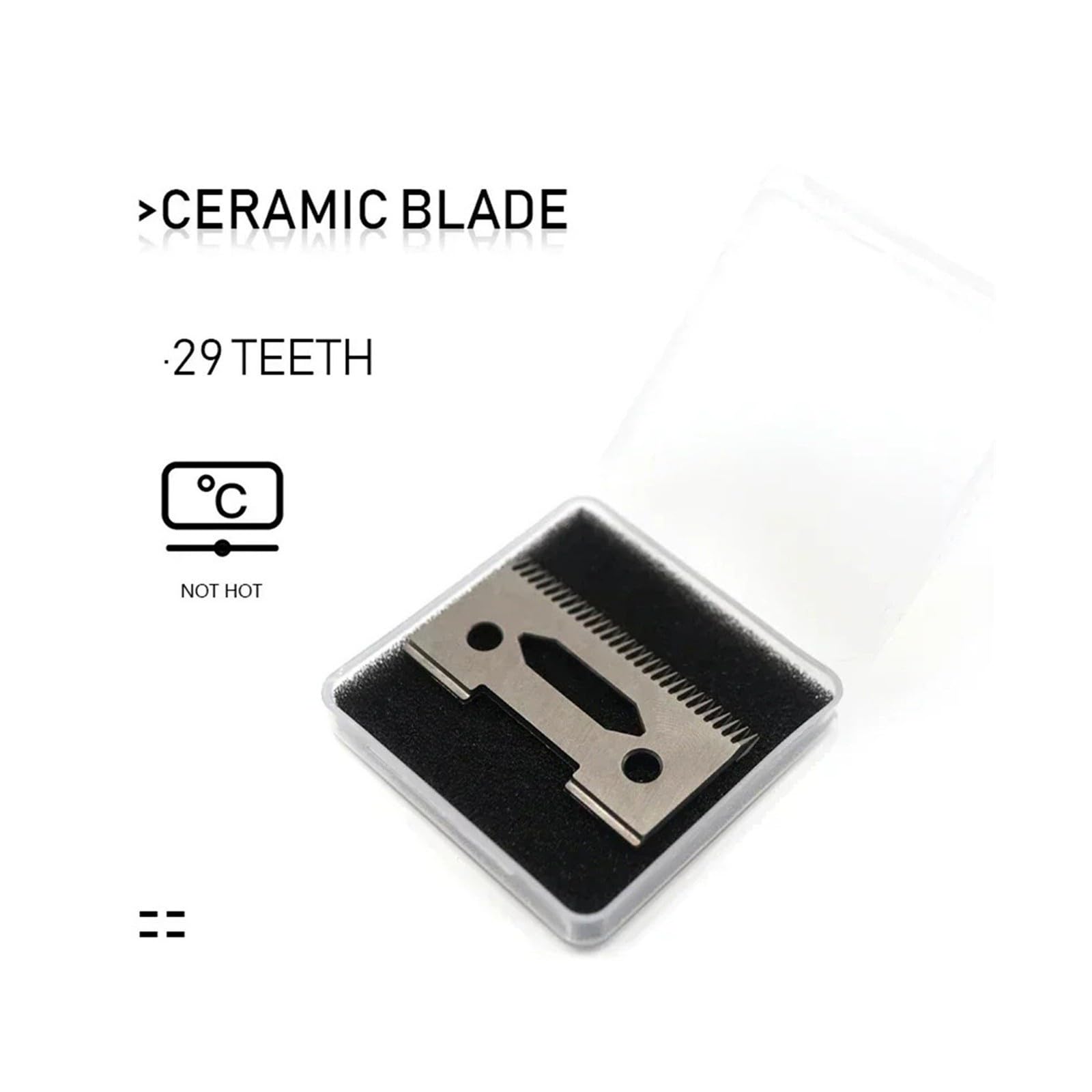 Cuchillas Ramic Móviles De Repuesto, Compatibles Con MADESHOW, Cortadoras De Cabeza De Máquina for Cortar Cabello M10 M5f KM2296(Silvery-10)