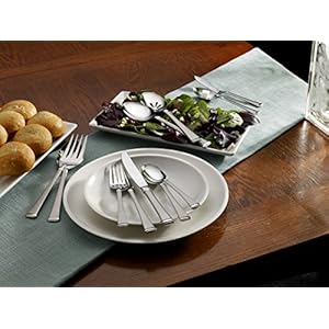 Mikasa Harmony 45-piece silverware set, 18/10 stainless steel cutlery set for 8, includes 5-piece serving utensils set Mikasa Harmony 45 piece silverware set 1810 stainless steel cutlery set for 8 includes 5 piece serving utensils set