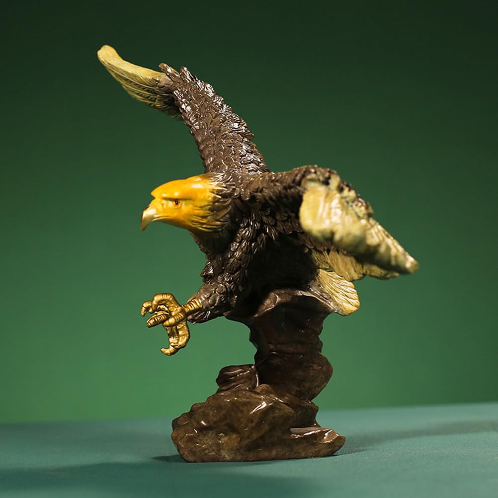 Figuritas de águila suerte latón, escultura de animal, adorno sala estar
