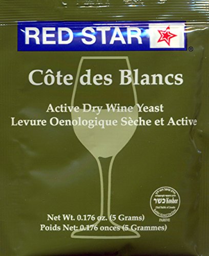Red Star Cote des Blanc Wine Yeast, 5g - 5-Pack