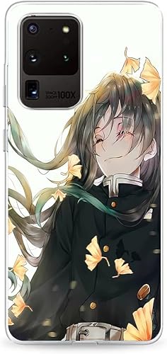 Miniatura 1 de Clear Slim Soft Transparente Durable Caucho Silicona TPU Fundas Fit Funda para Samsung Galaxy S20 Ultra 5G Tokitou Muichirou Anime Japón 03