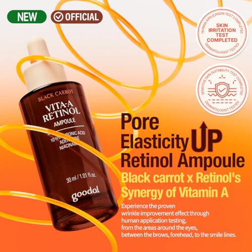 GOODAL-Black-Carrot-VITA-A-Retinol-Ampoule-30ml-Hydration-Facial-Serum-for-Glowy-Skin-Lightweight-Serum-Korean-Skincare-Pore-minimizer