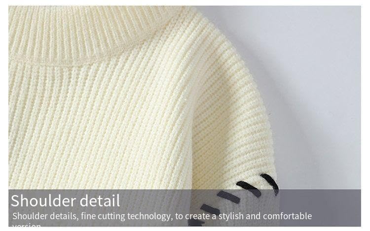 Men's Sweater Long Sleeve Winter Warm Sweater Thick Jumper Casual Fashion Sweater4