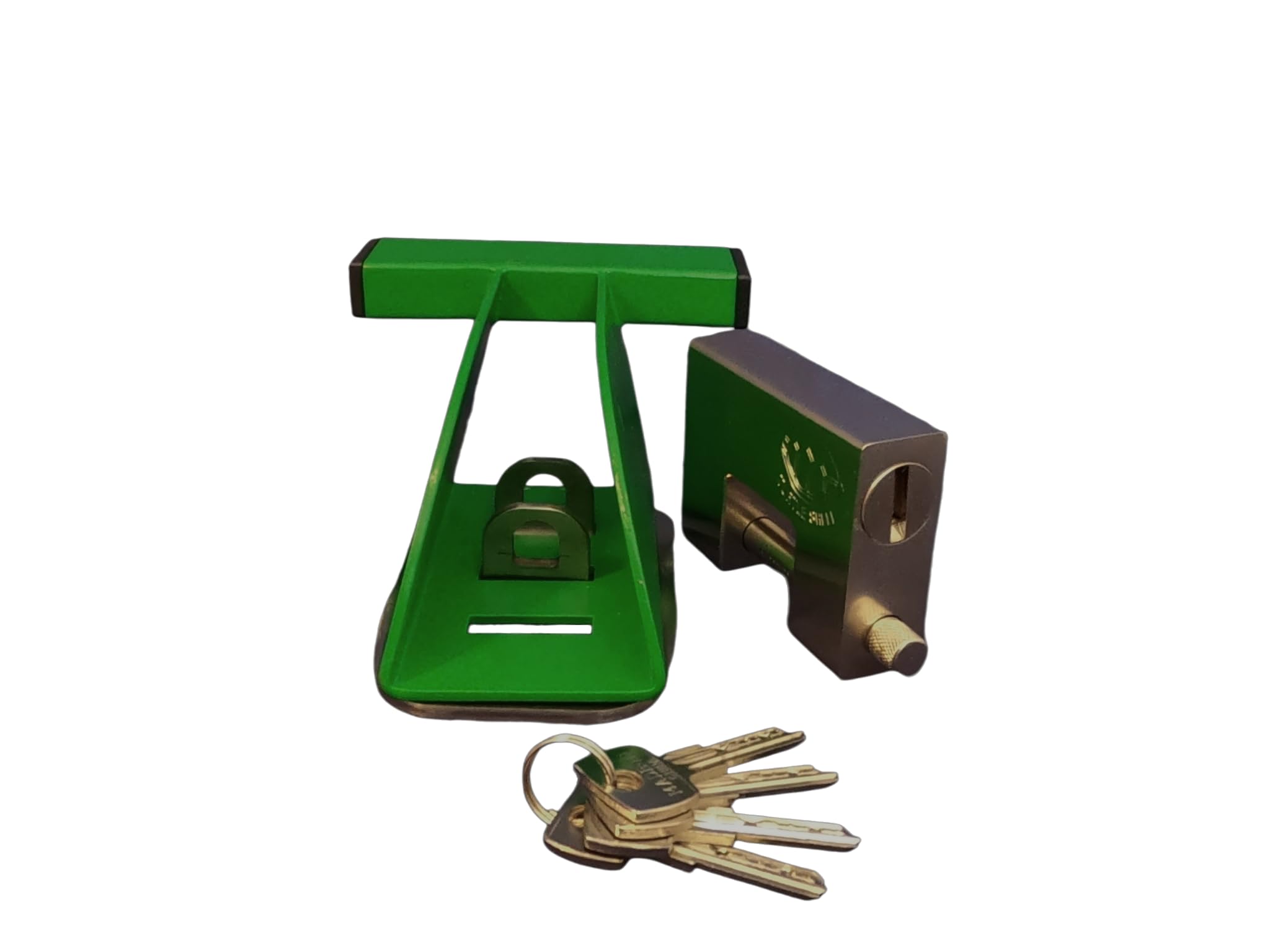 Verrou de porte de garage sécurisé par un cadenas de haute protection