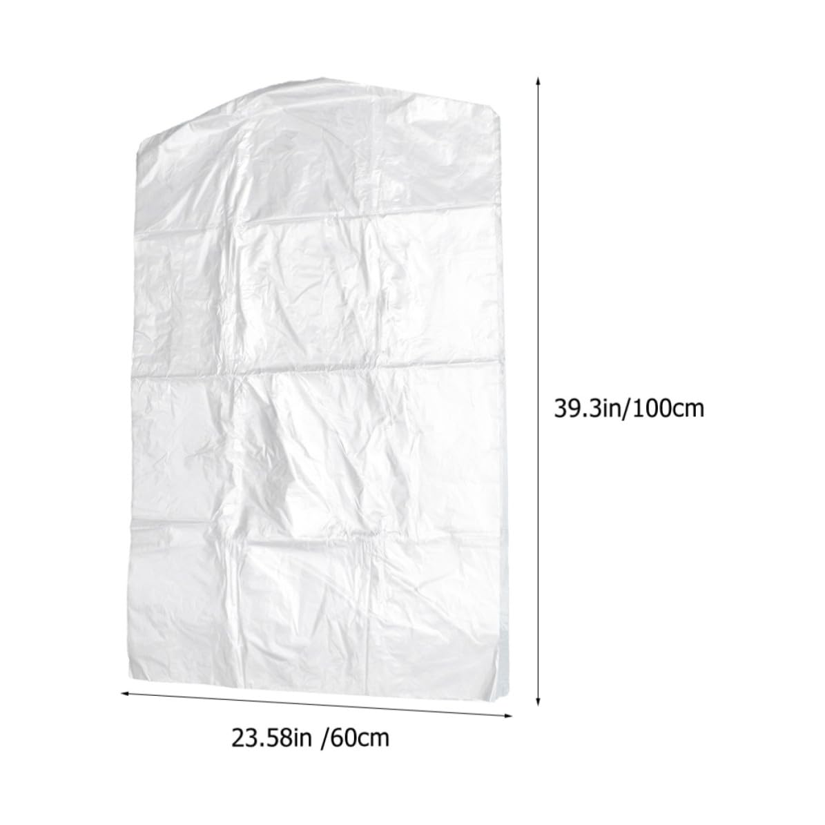 Transparente Kleidersäcke Staubdichte Schutzabdeckungen aus Pp 100 Stück Wiederverwendbare Kleiderbezüge zum Aufhängen 60x100cm Aufbewahrungslösung für Kleidung