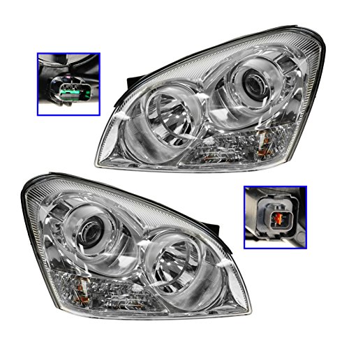 Headlights Headlamps Left & Right Pair Set for 07-08 Kia Optima