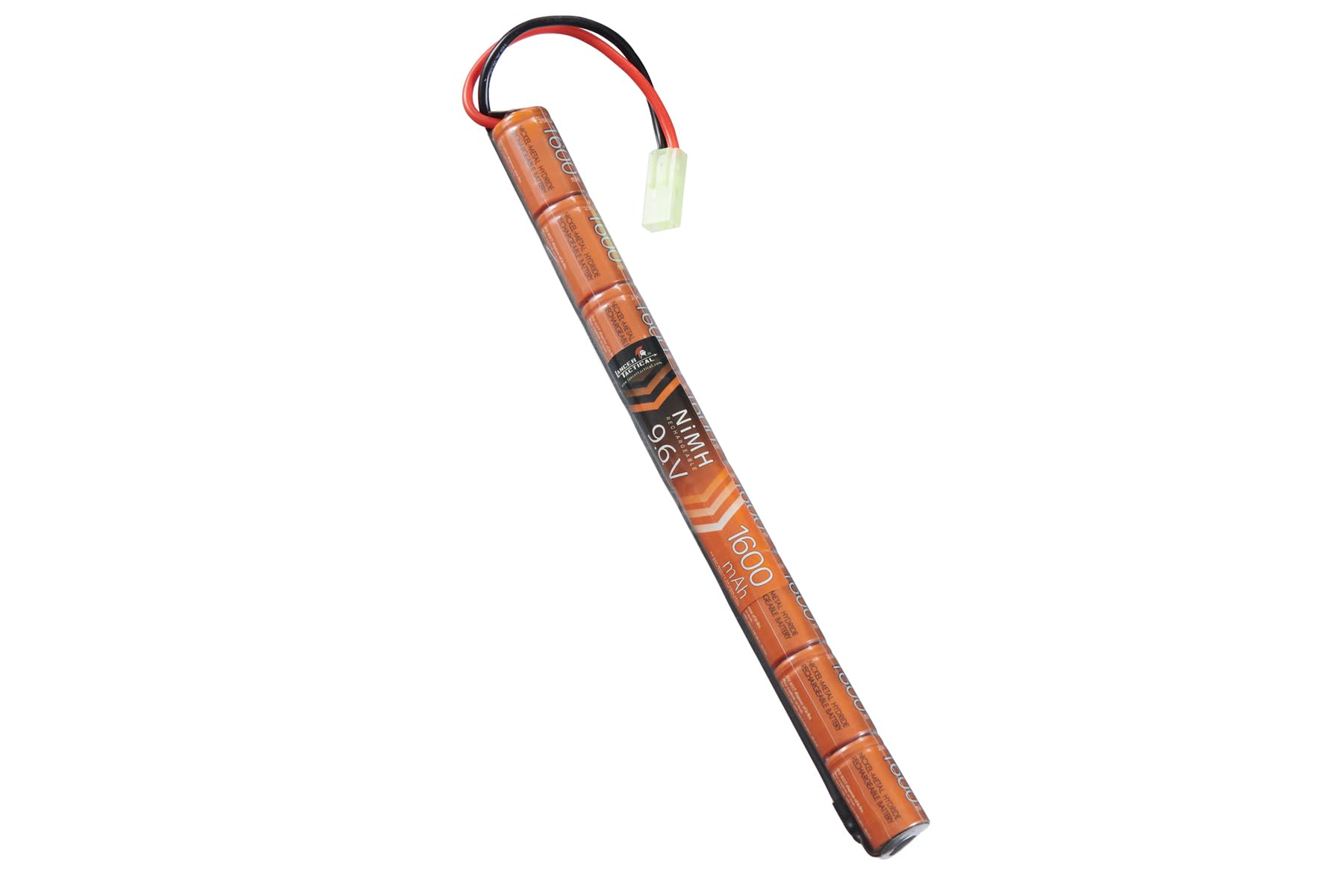 Lancer Tactical NIMH Airsoft Battery Compatible with Lancer AEG Airsoft (9.6V, 1600 mAh Stick)