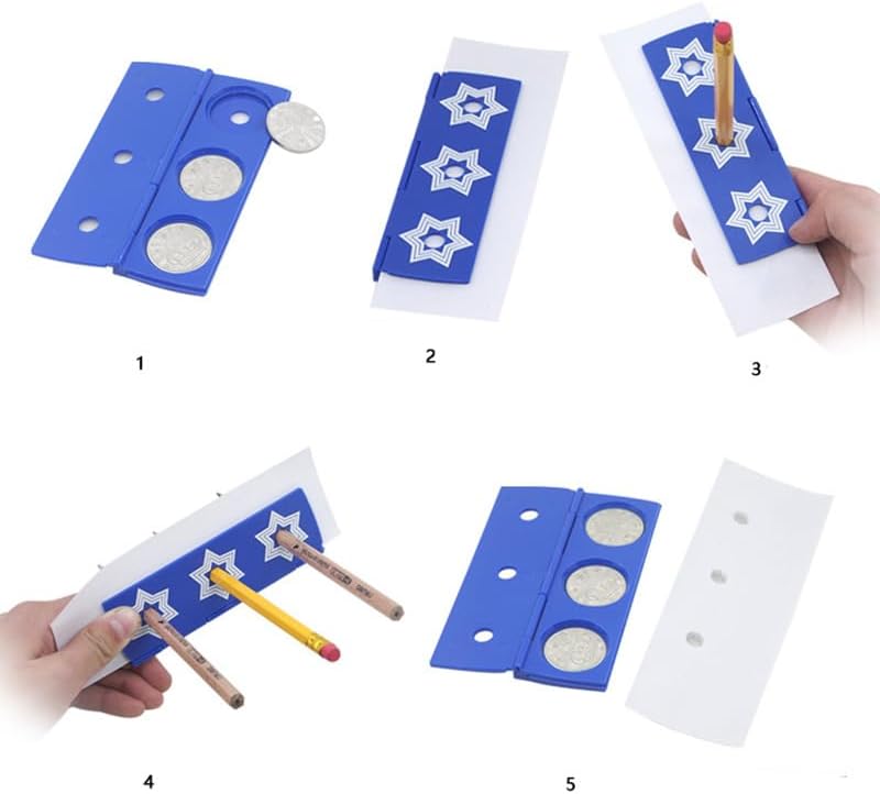 Miniatura 1 de Lápiz Penetración Monedas Trucos de magia Bolígrafos Agujero a través de Agujero mágico Primer plano Ilusiones Trucos Mentalismo Fácil de Hacer