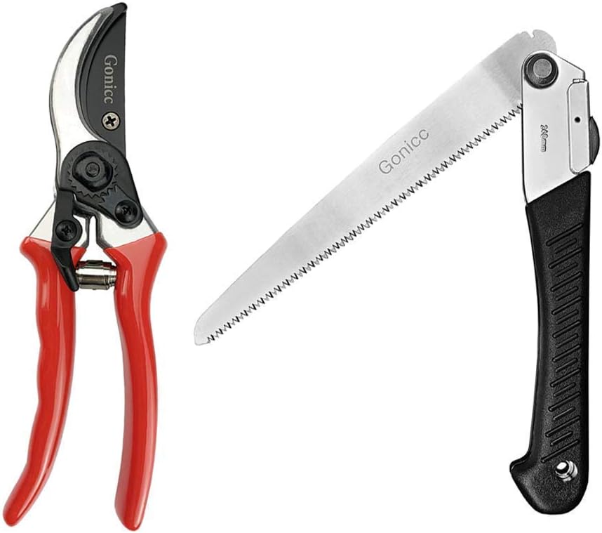 Gonicc 8" Professional Sharp Bypass Pruning Shears(GPPS
