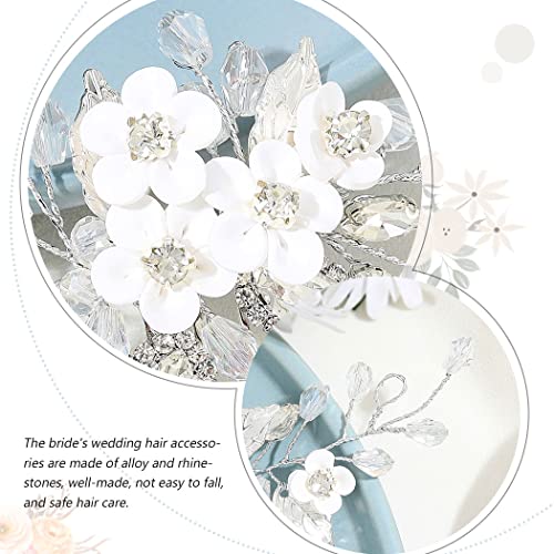 Unicra Pettine per capelli da sposa con fiore in