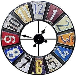 Outdoor tuin wandklok, hars ambachten, indoor en outdoor decoratie mute quartz wandklok, 23 inch grote ronde antieke…