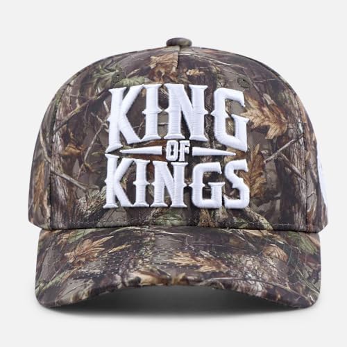 Twin Vision Christian Trucker Hat – Faith-Based Snapback Cap for Men & Women, Adjustable, Embroidered Design (King of Kings (Camo)) - image 6