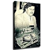Pablo Escobar Quotes Poster Mugshot El Patron Kingpin Cartel Narco Poster Canvas Pictures Print Wall Art for Living Room Bedroom Decor (Unframe,08x12inch)