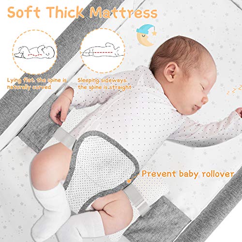 image for Mingyall Electric Cradles Baby Bassinet,Baby Bassinet with Remote Cont