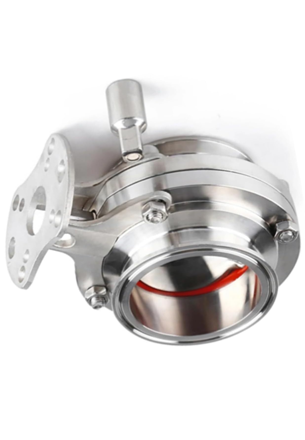 10 Inch Stainless Steel 304 Sanitary Valve with Tri Clamp - OD 267mm Silicone Sealing for Food and Beverage Applications