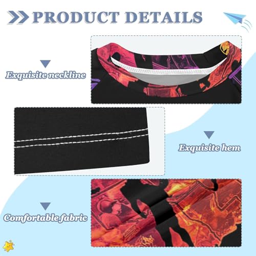 Boys Swing Shirts America Rugby Sport Black Rashguard Short Sleeve Kids T-Shirts Sun UPF 50+3