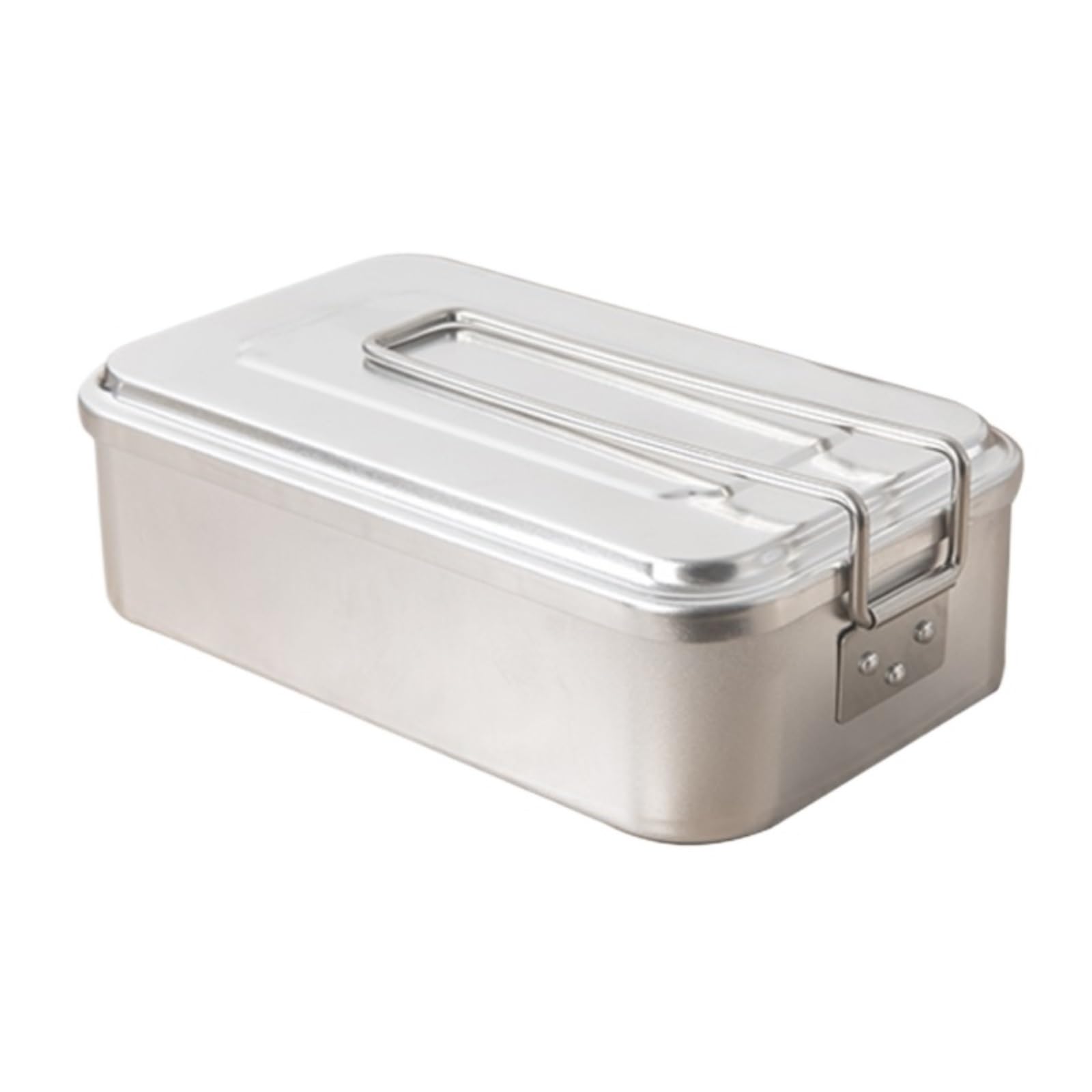 Sprzęt Piknikowy, Gotowanie Na Świeżym Powietrzu Na Kempingu Można Ogrzać Za Pomocą Aluminiowego Pudełka Na Lunch Z Otwartym Ogniem, Aluminiowego Pudełka Na Lunch Naczynia do Gotowania(9.8x17cm)