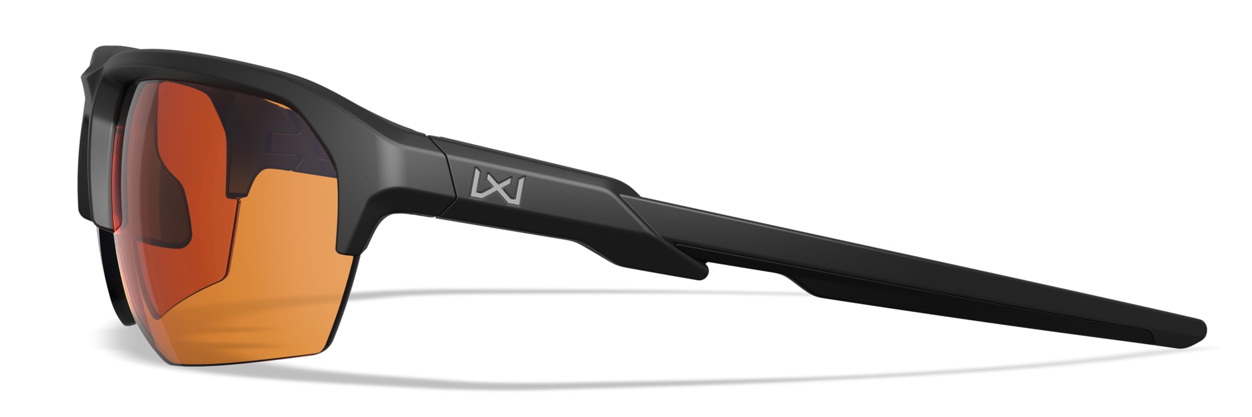 Wiley X JAKL - Gafas de sol balísticas, gafas de seguridad para hombres y mujeres, protección ocular UV para disparar y al aire libre (marco negro mate con paquete de lentes: lentes gris/transparente