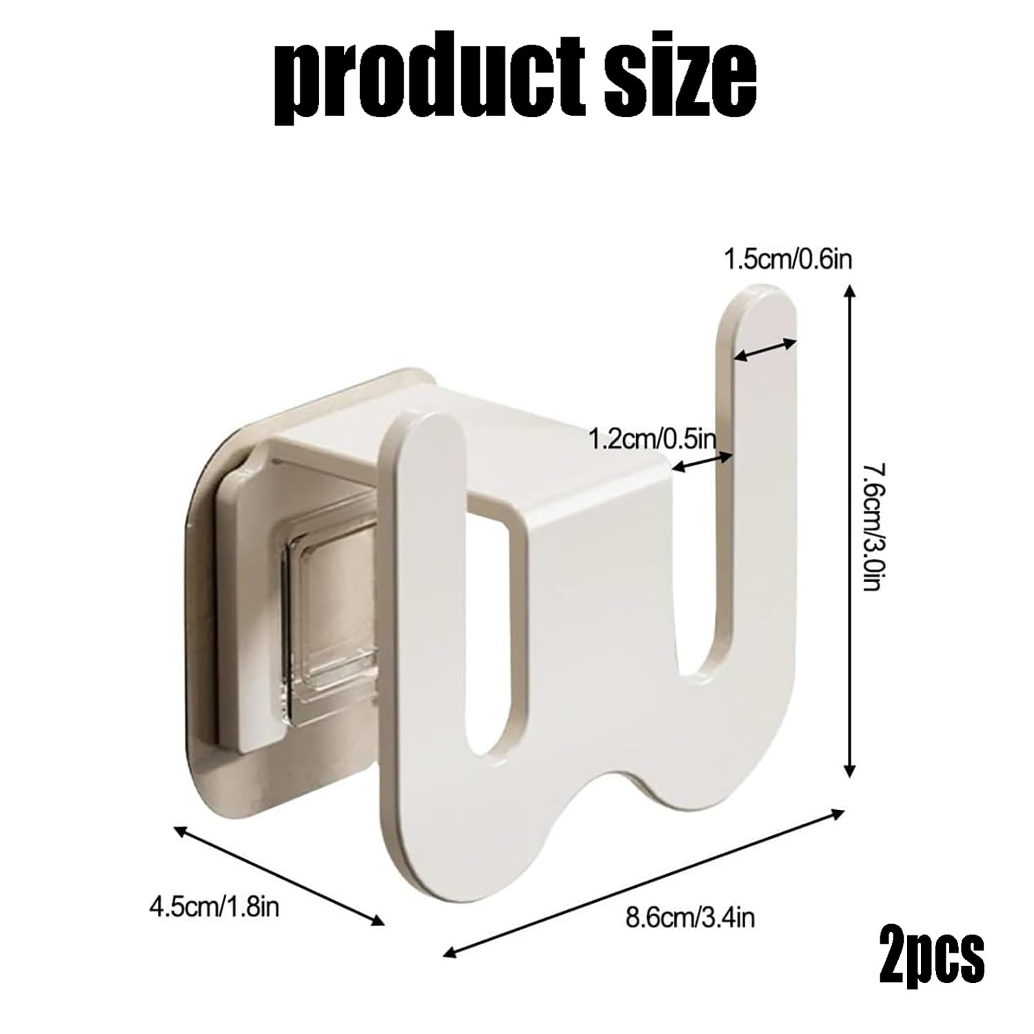 4x Wand-Schuhhalter Weiß - Selbstklebend Für Badezimmer & Eingangsbereich