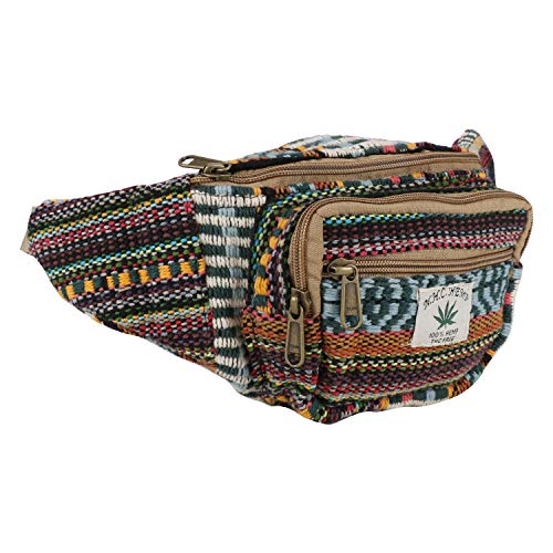 Vanya Handicraft Collection Hemp Waist Bag (Multicolored_AMZ-68)