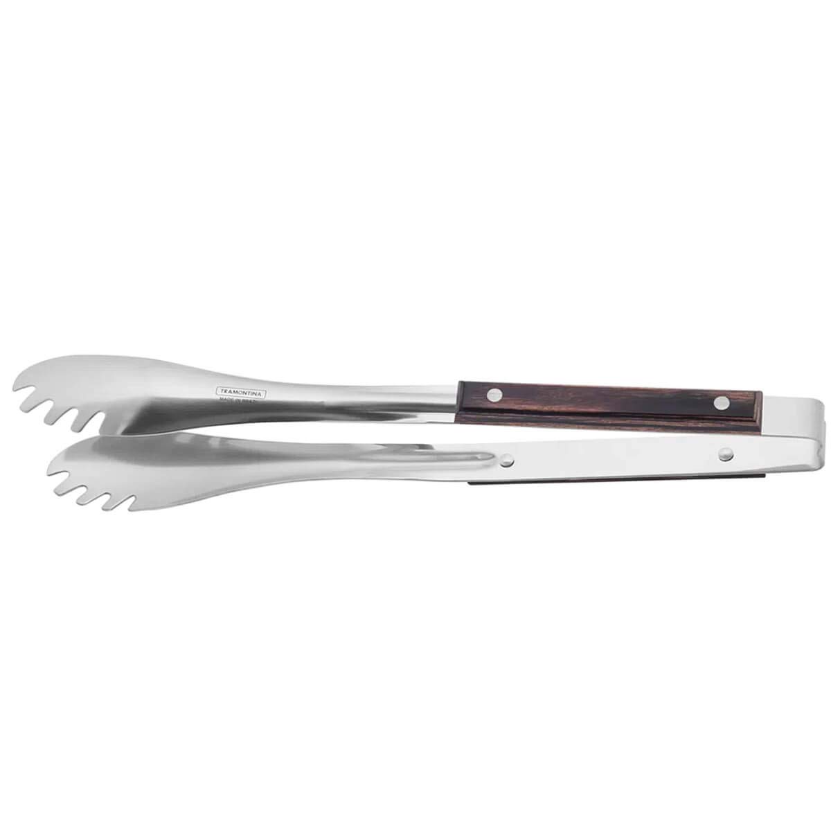 Tramontina Churrasco Meat Tong with Stainless Steel Pincers and Treated Brown Polywood Handle 21169190