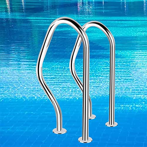 Barandilla para piscina de acero inoxidable 31.4x18.5 pulgadas miniatura 7