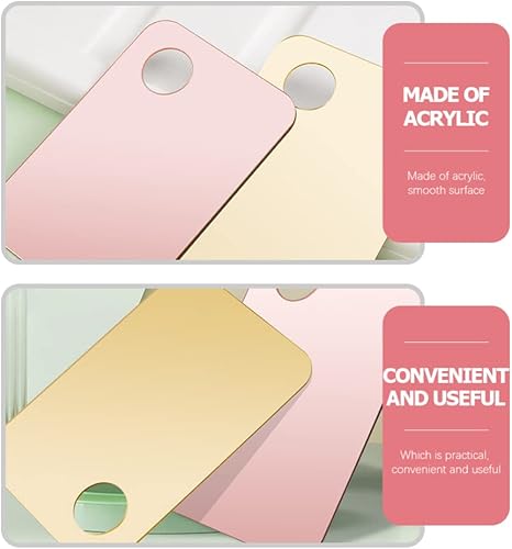 Miniatura 3 de Beaupretty 2 Set Nail Art Palette Foundation Spatula Makeup Hand-held Color depotting Spatula Makeup Palette Tray Cosmetic lash Tray Makeup Mixing