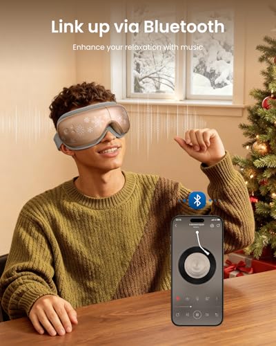 Image of RENPHO Eyeris 1 Eye Massager with Heat, Perfect Birthday Gifts for Men Women, Smart Eye Mask for Dry Eyes Relax and Eye Strain