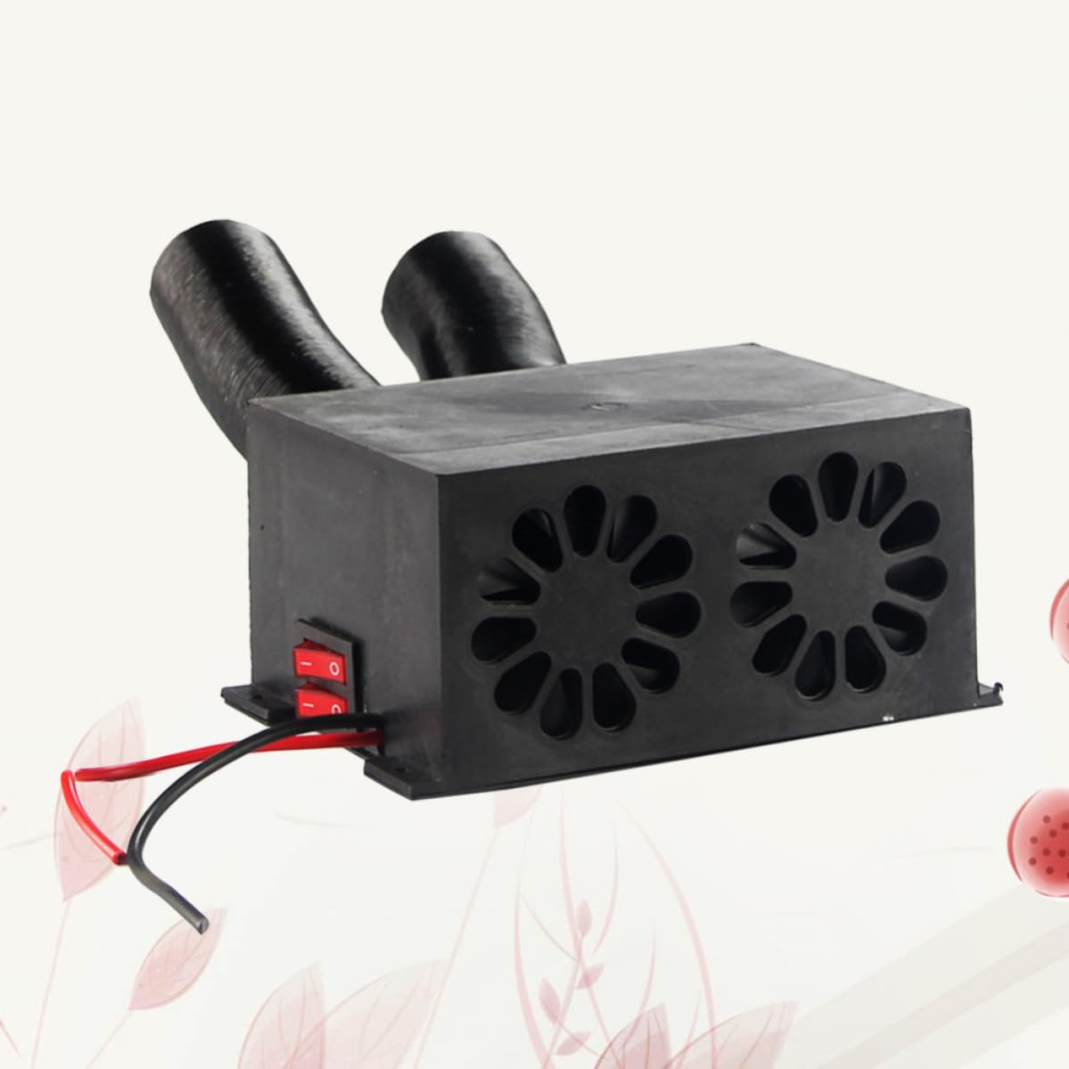 Holibanna Tragbarer Auto Entfroster 12v Heizlüfter aus Kunststoff für Windschutzscheibe Schnelle Luftheizung und Wärme im Winter für Familie und Freunde Zufällige Farbe