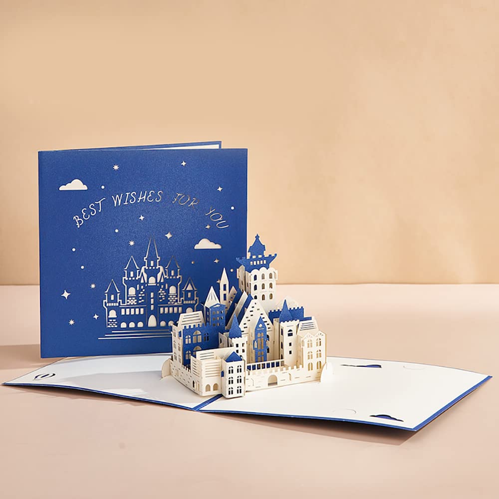 ヴィンテージ ポップアップ　立体　3D グリーティングカード　レター　味紙 Amazon | tricolor グリーティングカード 封筒付き 立体 メッセージ