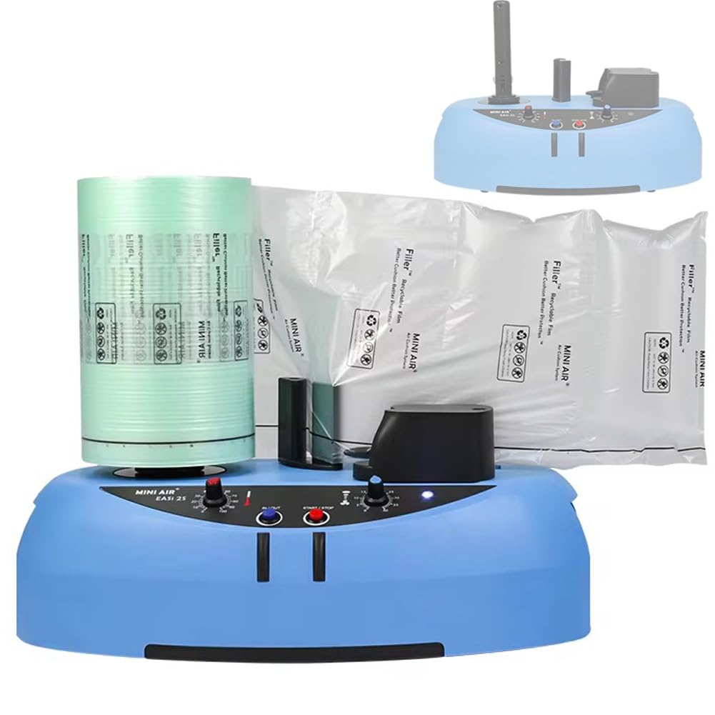 Fabricant d'emballage d'oreillers d'air, équipement d'emballage gonflable automatique, machine de coussin d'air tampon 4 m/min, machine d'emballage de coussin d'air portable for emballage gonflable