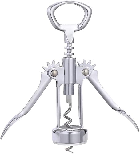 Abrebotellas de vino jixik Multifuncional Aleación de Zinc Sacacorchos Abridor de botellas de vino - Plata