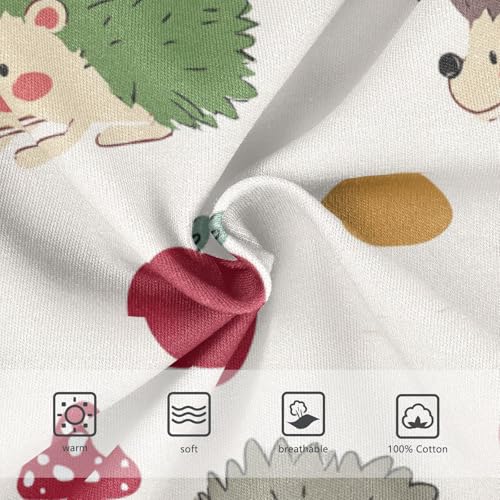 Wusikd Cute Hedgehog Boys' Underwear Cotton Apple Mushrooms Boys Briefs Soft Toddler Underwear 2T3