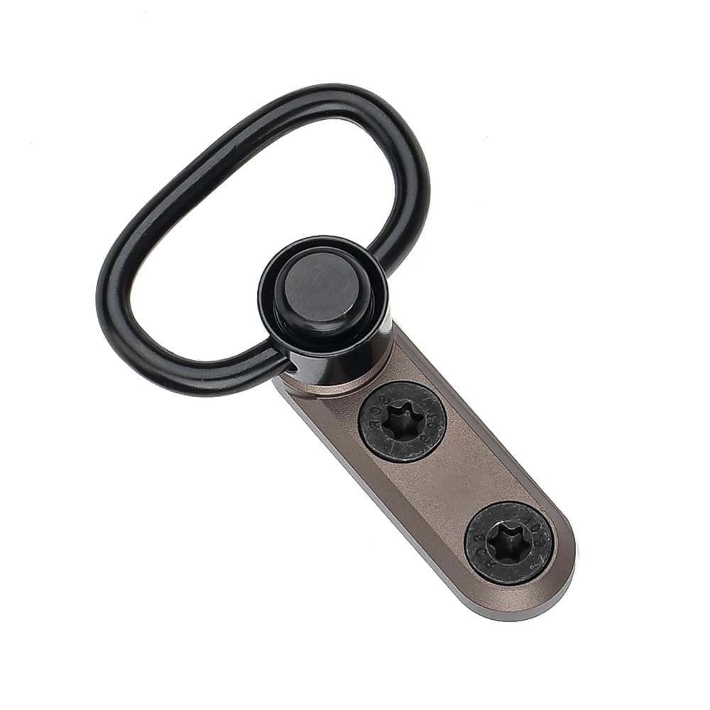 QD Sling Swivel Mount Adapter Tactical Sling Mount for Mlok/Keymod Rail System Tan