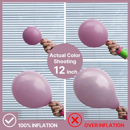 Image of PartyWoo Dusty Purple Balloons 140pcs Different Sizes Pack of 18 12 10 5 Inch Lavender Boho Neutral Balloon Arch Kit for Baby Shower Graduation Butterfly Fairy Birthday Party Decorations Purple-F29