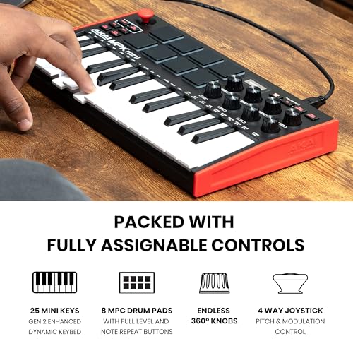 Akai MPKMINI3 Professional Mpk Mini Mk3 - 25 Key Usb Midi Keyboard Controller thumb #2