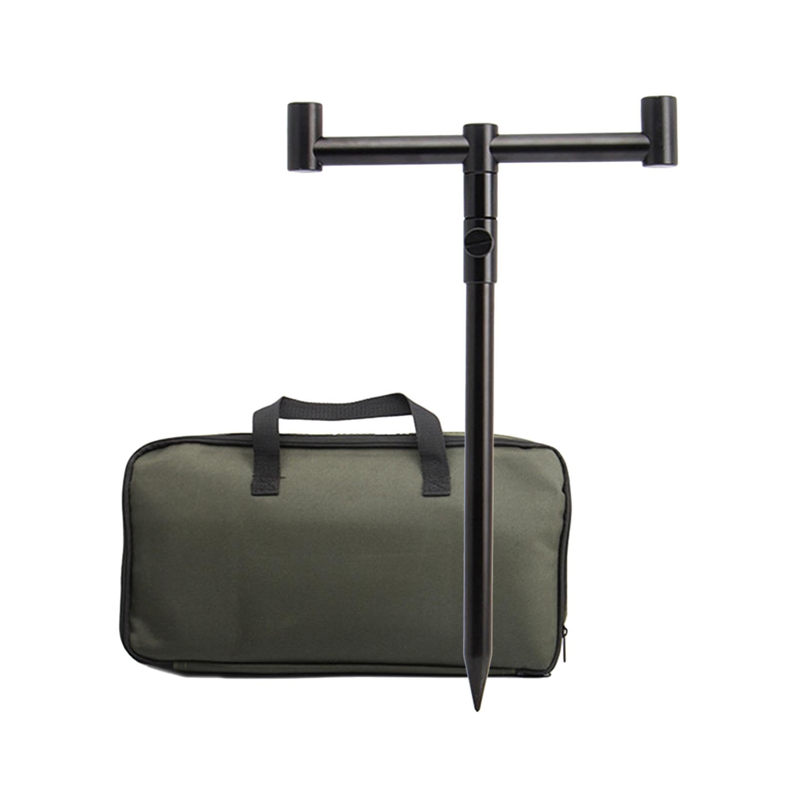 Support portable pour canne à pêche avec fixation d'alarme haute précision