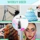 Folgtek Airbrush Kompressor Set Make-up Spritzpistole Tragbares Kabelloses Set, 36PSI Wiederaufladbares Manuelles mit langen Düse für Malerei, Tortendekoration, Färbemuster, Nagelkunst, Täto