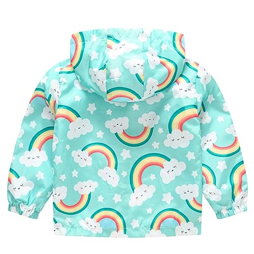 Unisex Boys Girls Hooded Jacket Windbreaker Spring Lightweight Coat Long Sleeve Windproof Outwear with Zipper2